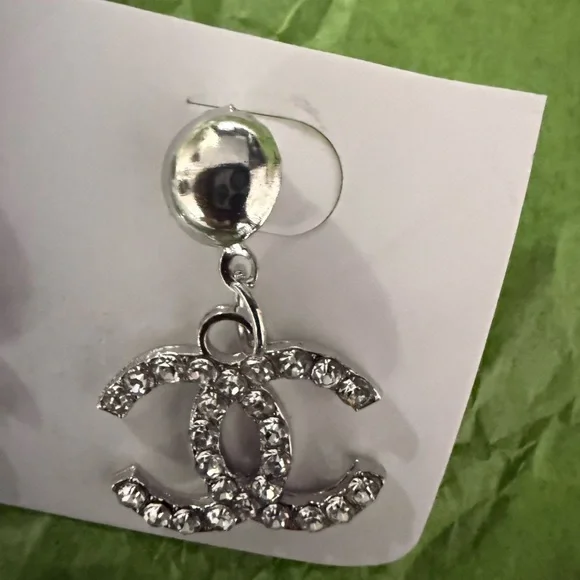 Chanel Silver Earrings - Picture 3 of 5